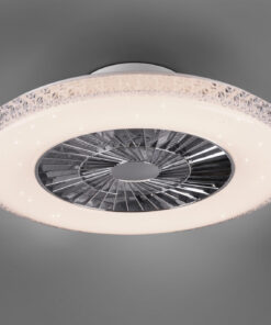 Ανεμιστήρας Reality LED 40W Χρώμιο Πλαστικό Dimmable 5000lm 3000 – 6500K R62412106