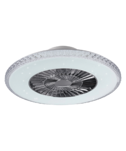 Ανεμιστήρας Reality LED 40W Χρώμιο Πλαστικό Dimmable 5000lm 3000 – 6500K R62412106