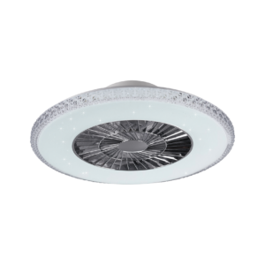 Ανεμιστήρας Reality LED 40W  Χρώμιο Πλαστικό Dimmable 5000lm 3000 – 6500K  R62412106