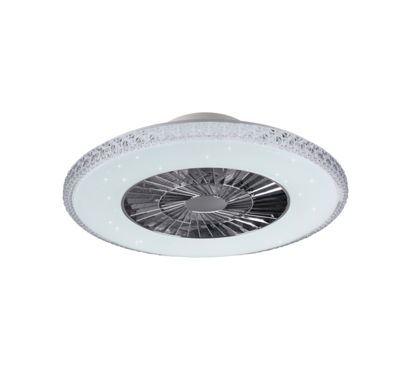 Ανεμιστήρας Reality LED 40W  Χρώμιο Πλαστικό Dimmable 5000lm 3000 – 6500K  R62412106