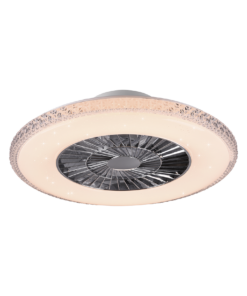 Ανεμιστήρας Reality LED 40W Χρώμιο Πλαστικό Dimmable 5000lm 3000 – 6500K R62412106