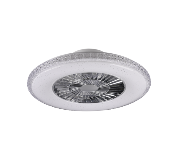 Ανεμιστήρας Reality LED 40W  Χρώμιο Πλαστικό Dimmable 5000lm 3000 – 6500K  R62412106