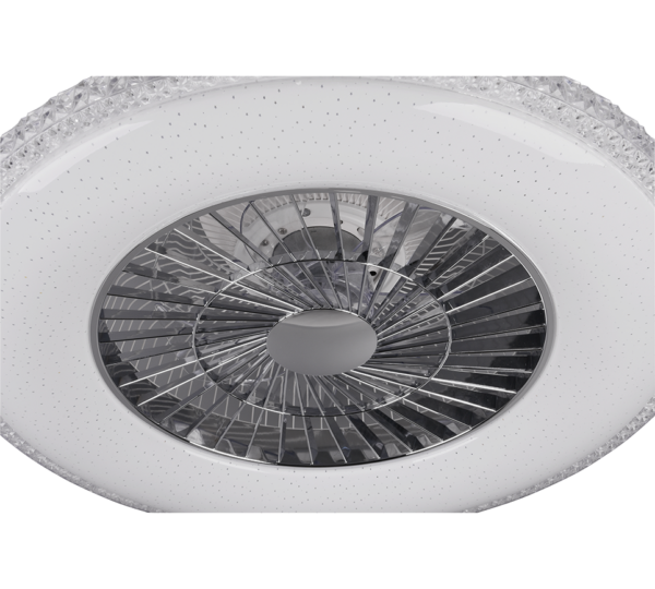 Ανεμιστήρας Reality LED 40W  Χρώμιο Πλαστικό Dimmable 5000lm 3000 – 6500K  R62412106