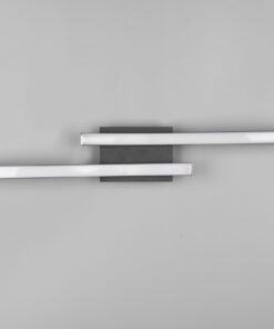 Φωτιστικό Οροφής Reality ROUTE 2x SMD LED, 5W · 2x 600lm, 4000K Μαύρο Ματ Μεταλλικό – R62472432