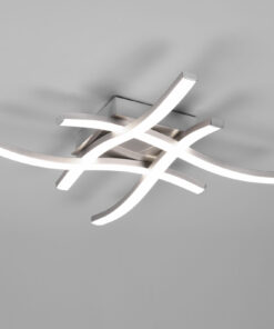 Φωτιστικό Οροφής Reality ROUTE 4x SMD LED, 5W · 4x 600lm, 4000K Νίκελ Ματ Μεταλλικό – R62474407