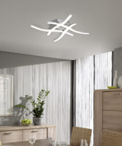 Φωτιστικό Οροφής Reality ROUTE 4x SMD LED, 5W · 4x 600lm, 4000K Νίκελ Ματ Μεταλλικό – R62474407