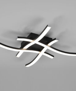 Φωτιστικό Οροφής Reality ROUTE 4x SMD LED, 5W · 2400lm, 4000K Μαύρο Ματ Μεταλλικό – R62474432