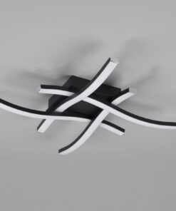 Φωτιστικό Οροφής Reality ROUTE 4x SMD LED, 5W · 2400lm, 4000K Μαύρο Ματ Μεταλλικό – R62474432