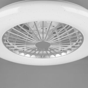 Ανεμιστήρας Reality STRALSUND  LED, 26,8W · 2600lm, 3000 – 6500K Τιτάνιο Πλαστικό, RGBW, Χρονοδιακόπτης, Τηλεχειριζόμενο dimmable, 3 ταχύτητες, Step Dimmable – R62522987