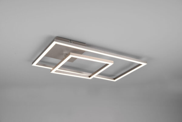 Φωτιστικό Οροφής Reality  LED 25W Νίκελ Ματ Μεταλλικό Step Dimmable 3000lm  3000K – R62642107
