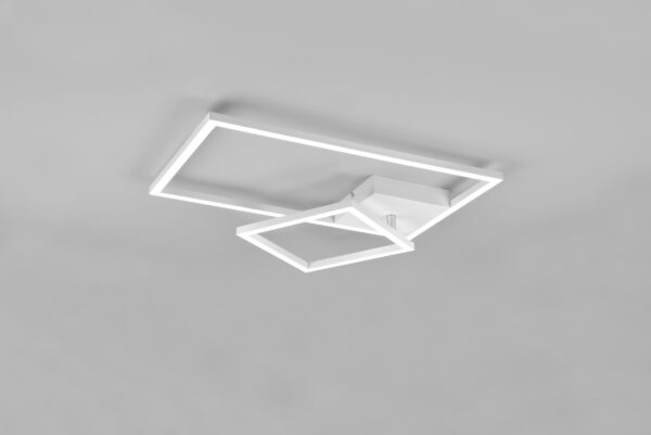 Φωτιστικό Οροφής Reality  LED 25W Λευκό Ματ Μεταλλικό Step Dimmable 3000lm  4000K – R62642131