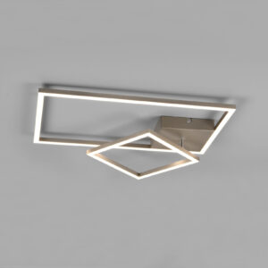 Φωτιστικό Οροφής Reality PADELLA   LED, 25W · 3000lm, 4000K Νίκελ Ματ Μεταλλικό περιστρεφόμενο με dimmer   – R62642407