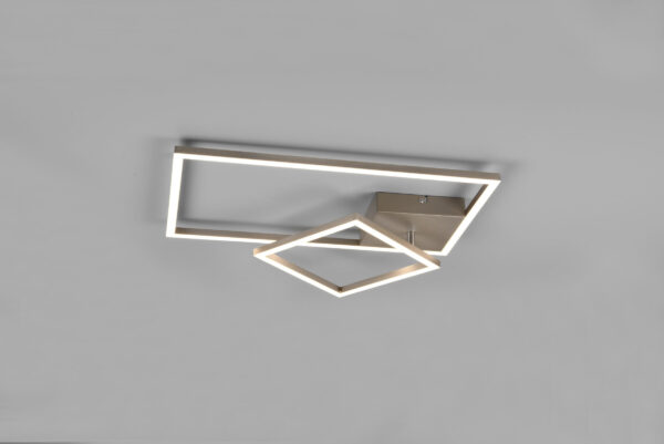 Φωτιστικό Οροφής Reality PADELLA   LED, 25W · 3000lm, 4000K Νίκελ Ματ Μεταλλικό περιστρεφόμενο με dimmer   – R62642407