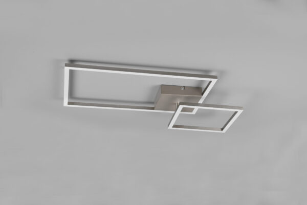 Φωτιστικό Οροφής Reality PADELLA   LED, 25W · 3000lm, 4000K Νίκελ Ματ Μεταλλικό περιστρεφόμενο με dimmer   – R62642407
