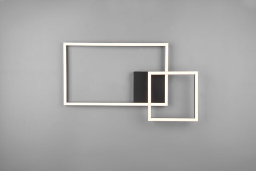 Φωτιστικό Οροφής Reality PADELLA  LED, 25W · 3000lm, 4000K Μαύρο Ματ Μεταλλικό περιστρεφόμενο ,Step dimmable- R62642432