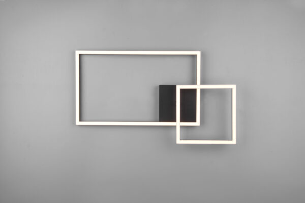 Φωτιστικό Οροφής Reality PADELLA  LED, 25W · 3000lm, 4000K Μαύρο Ματ Μεταλλικό περιστρεφόμενο ,Step dimmable- R62642432