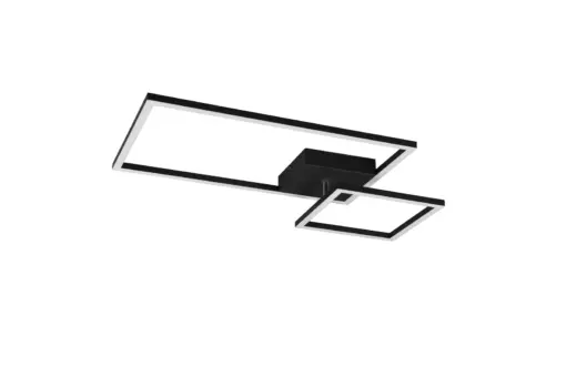 Περιστρεφόμενο Φωτιστικό Οροφής LED 25W 3000lm 4000K Step Dimmable Μαύρο Reality Padella R62642432