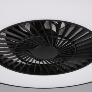 Ανεμιστήρας Reality HALMSTAD LED 39W 3900lm 3000-6500K Μαύρο Ματ Τηλεχειριζόμενο Dimmable – R62672132