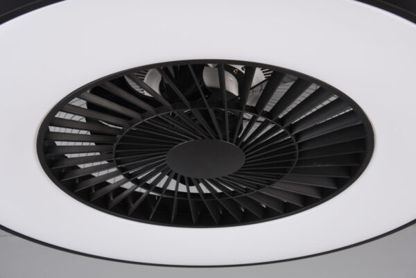 Ανεμιστήρας Reality HALMSTAD LED 39W 3900lm 3000-6500K Μαύρο Ματ Τηλεχειριζόμενο Dimmable – R62672132