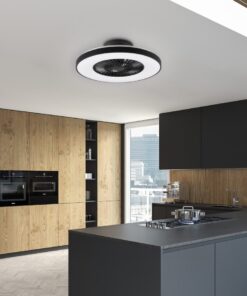 Ανεμιστήρας Reality HALMSTAD LED 39W 3900lm 3000-6500K Μαύρο Ματ Τηλεχειριζόμενο Dimmable – R62672132