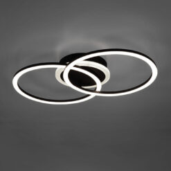 Φωτιστικό Οροφής Reality LED 25W Μαύρο Ματ Μεταλλικό Step Dimmable 2600lm 3000K R62783132