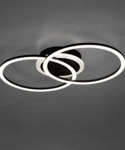 Φωτιστικό Οροφής Reality LED 25W Μαύρο Ματ Μεταλλικό Step Dimmable 2600lm 3000K R62783132