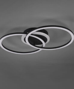 Φωτιστικό Οροφής Reality LED 25W Μαύρο Ματ Μεταλλικό Step Dimmable 2600lm 3000K R62783132