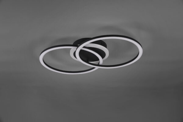 Φωτιστικό Οροφής Reality LED 25W  Μαύρο Ματ Μεταλλικό Step Dimmable 2600lm 3000K  R62783132