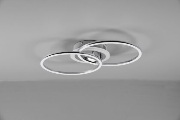 Φωτιστικό Οροφής Reality VENIDA  LED, 25W · 3000lm, 4000K Χρώμιο Μεταλλικό, Λειτουργία μνήμης, Step dimmable- R62783406