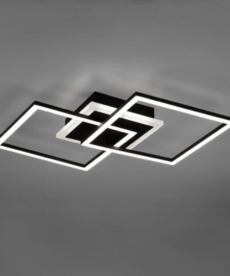 Φωτιστικό Οροφής Reality LED 25W Μαύρο Ματ Μεταλλικό Step Dimmable 2600lm 3000K R62793132