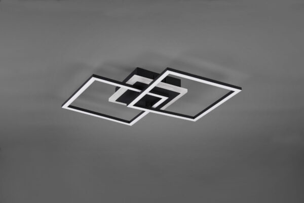 Φωτιστικό Οροφής Reality LED 25W  Μαύρο Ματ Μεταλλικό Step Dimmable 2600lm 3000K  R62793132
