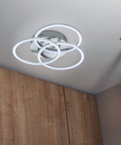 Φωτιστικό Οροφής Reality LED 27W Νίκελ Ματ Μεταλλικό Τηλεχειριζόμενο Dimmable 3100lm 2700 – 6000K – R62823107