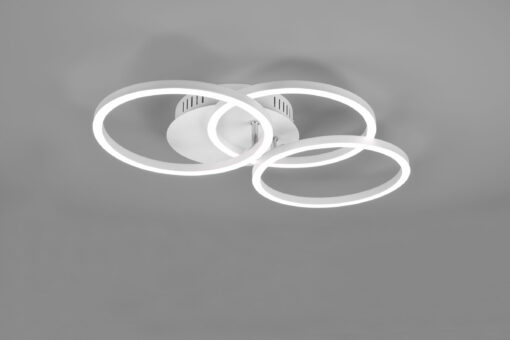 Φωτιστικό Οροφής Reality  LED 27W Λευκό Ματ Μεταλλικό Τηλεχειριζόμενο Dimmable 3100lm  2700 – 6000K – R62823131