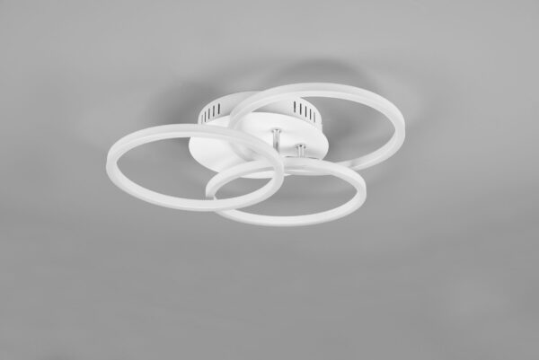 Φωτιστικό Οροφής Reality  LED 27W Λευκό Ματ Μεταλλικό Τηλεχειριζόμενο Dimmable 3100lm  2700 – 6000K – R62823131