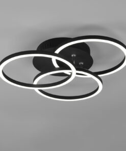 Φωτιστικό Οροφής Reality LED 27W Μαύρο Ματ Μεταλλικό Τηλεχειριζόμενο Dimmable 3100lm 2700 – 6000K – R62823132