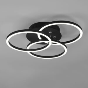 Φωτιστικό Οροφής Reality  LED 27W Μαύρο Ματ Μεταλλικό Τηλεχειριζόμενο Dimmable 3100lm  2700 – 6000K – R62823132