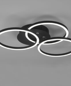 Φωτιστικό Οροφής Reality LED 27W Μαύρο Ματ Μεταλλικό Τηλεχειριζόμενο Dimmable 3100lm 2700 – 6000K – R62823132