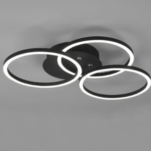 Φωτιστικό Οροφής Reality  LED 27W Μαύρο Ματ Μεταλλικό Τηλεχειριζόμενο Dimmable 3100lm  2700 – 6000K – R62823132