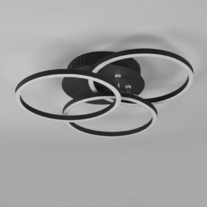 Φωτιστικό Οροφής Reality  LED 27W Μαύρο Ματ Μεταλλικό Τηλεχειριζόμενο Dimmable 3100lm  2700 – 6000K – R62823132