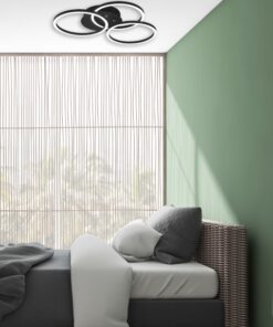 Φωτιστικό Οροφής Reality LED 27W Μαύρο Ματ Μεταλλικό Τηλεχειριζόμενο Dimmable 3100lm 2700 – 6000K – R62823132