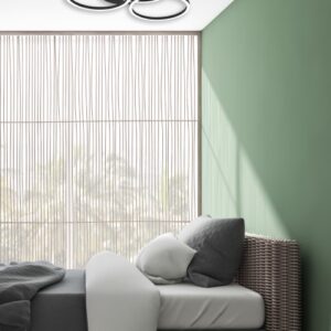 Φωτιστικό Οροφής Reality  LED 27W Μαύρο Ματ Μεταλλικό Τηλεχειριζόμενο Dimmable 3100lm  2700 – 6000K – R62823132