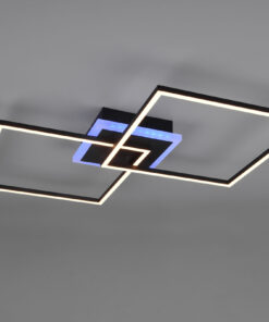 Φωτιστικό Οροφής Reality LED 29W Μαύρο Ματ Μεταλλικό Τηλεχειριζόμενο Dimmable 3250lm RGB+3000K – R62843132