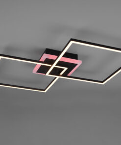 Φωτιστικό Οροφής Reality LED 29W Μαύρο Ματ Μεταλλικό Τηλεχειριζόμενο Dimmable 3250lm RGB+3000K – R62843132