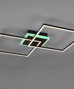 Φωτιστικό Οροφής Reality LED 29W Μαύρο Ματ Μεταλλικό Τηλεχειριζόμενο Dimmable 3250lm RGB+3000K – R62843132