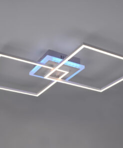 Φωτιστικό Οροφής Reality LED 29W Τιτάνιο Μεταλλικό Τηλεχειριζόμενο Dimmable 3250lm με Τηλεχειριστήριο RGB+3000K – R62843187