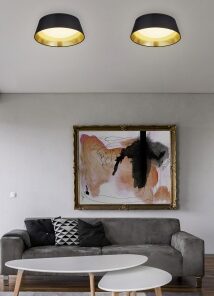 Φωτιστικό Οροφής Reality LED 14W Μαύρο Υφασμάτινο 1250lm 3000K R62871279