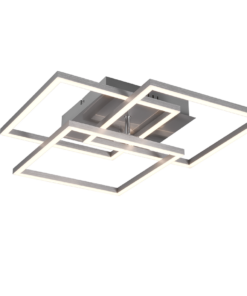 Φωτιστικό Οροφής MOBILE Reality LED 28W Νίκελ Ματ Τηλεχειριζόμενο Dimmable 3200lm CCT – R62883107