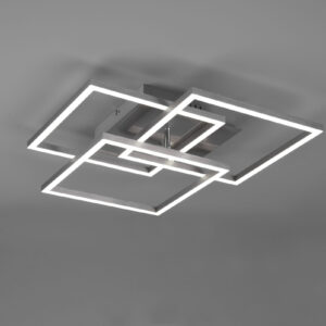 Φωτιστικό Οροφής MOBILE Reality LED 28W Νίκελ Ματ Τηλεχειριζόμενο Dimmable 3200lm CCT – R62883107