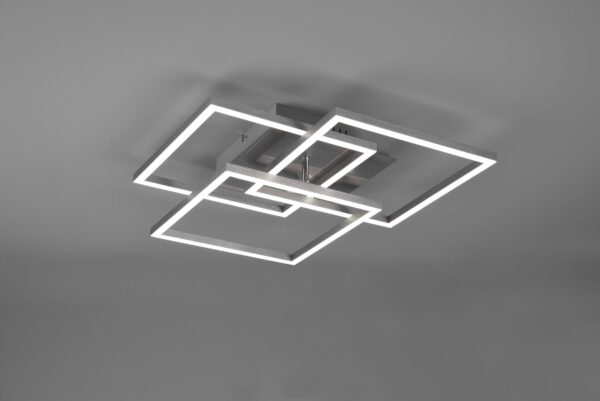 Φωτιστικό Οροφής MOBILE Reality LED 28W Νίκελ Ματ Τηλεχειριζόμενο Dimmable 3200lm CCT – R62883107