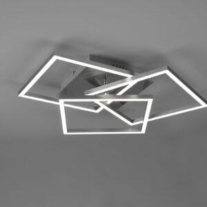 Φωτιστικό Οροφής MOBILE Reality LED 28W Νίκελ Ματ Τηλεχειριζόμενο Dimmable 3200lm CCT – R62883107